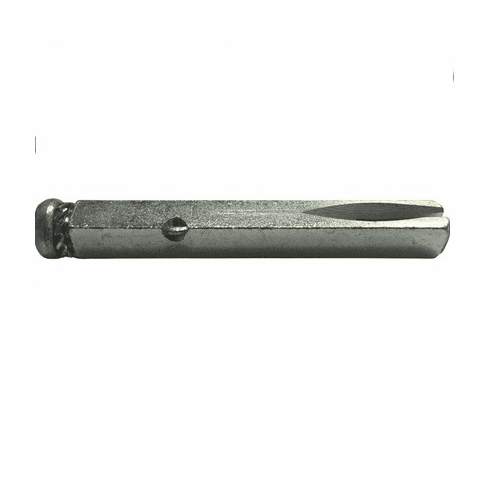 Bouvet 4555-62 Straight Half Spindle for Entrance Handleset Mortise Lock 0555/0655, Size: 62mm (2.44"), 7mm Shaft, 2.1/4" Door Thickness