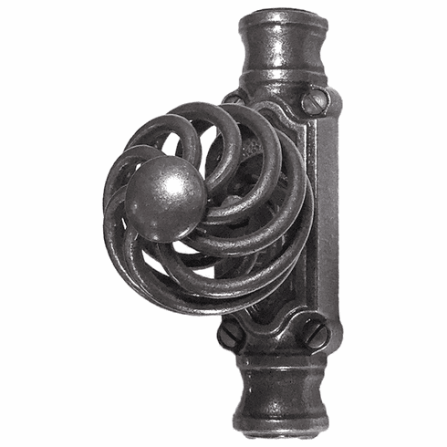 Bouvet 4559-4043-012 Cremone 4043 Knob L:130mm W:60mm P:95mm Pewter (Rod sold separately)
