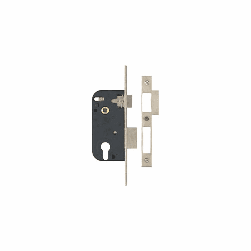 Bouvet 5-50-011 Cylinder Mortise Lock Backset:50mm L:135mm W:76mm Satin Brass - Building