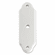 Bouvet 5600-07-008 Porcelaine Cabinet Escutcheons (round hole) L:100mm W:31mm P:6mm White Porcelaine
