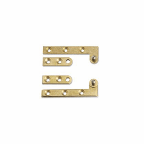 Bouvet 6096-052 90 Degree Cabinet Pivot Hinge L:70mm W:10mm Polished Brass