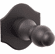 Bouvet 6127-007 Robe Hook 6107 with 1404 Rosette P:70mm Black
