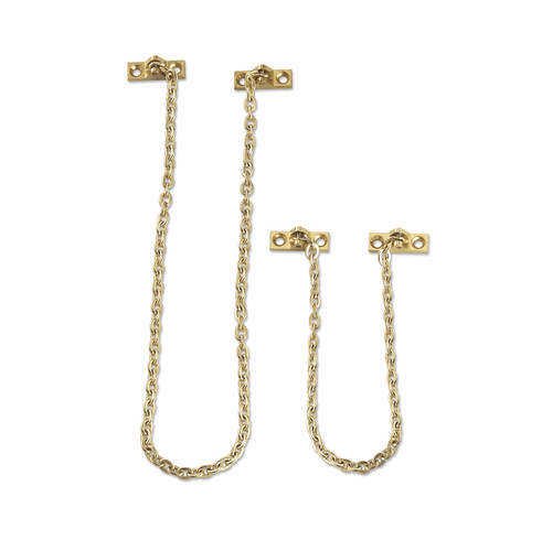 Bouvet 6128-400-052 Chest Chain L:400mm W:5mm Polished Brass