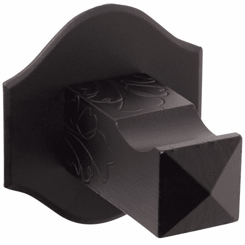 Bouvet 6227-007 Robe Hook 6207 with 1406 Rosette P:63mm Black