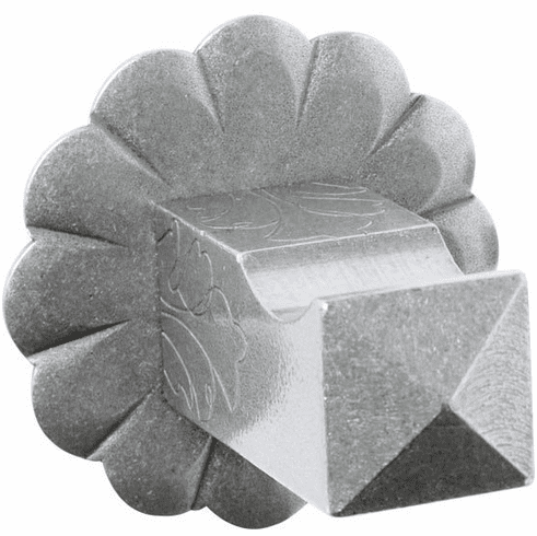 Bouvet 6237-012 Robe Hook 6207 with 1409 Rosette P:63mm Pewter