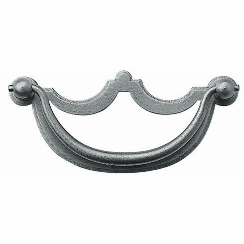 Bouvet 8020-115-012 Drop Handle with Backplate CC:115mmL:132mm W:60mm P:21mm Pewter
