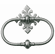 Bouvet 8030-012 Ring Handle with Rosette L:110mm W:95mm P:21mm Pewter