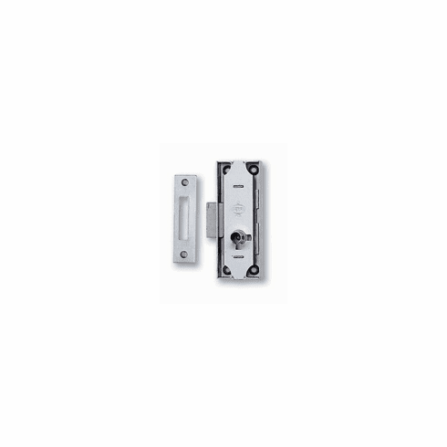 Bouvet 8033-25-003 Cabinet Surface Lock Backset:25mm L:80mm W:45mm Natural Steel