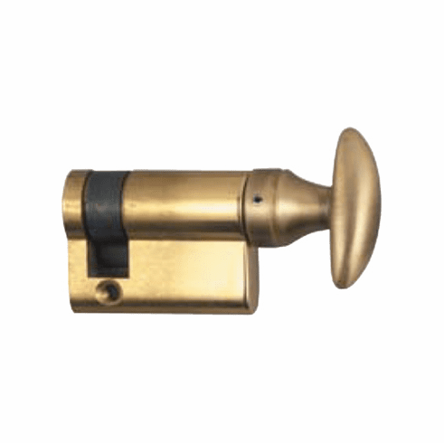 Bouvet 8112-31-412 Half Cylinder - Nickel Body with Pewter Turn piece L:31mm Pewter