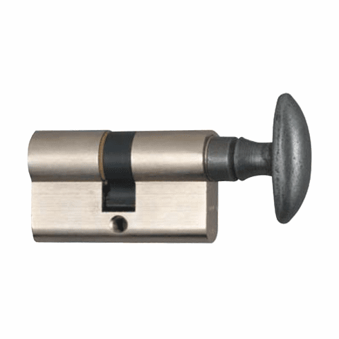 Bouvet 8353C-4045-412 Asymmetrical Profile Cylinder - Nickel body with Pewter Turn Piece Pewter