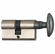 Bouvet 8353C-4045-412 Asymmetrical Profile Cylinder - Nickel body with Pewter Turn Piece Pewter