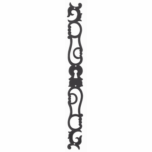 Bouvet 9899-410-001 Classic Keyhole Escutcheons L:410mm W:40mm Polished Brass