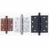 Bouvet BT4500-353-007 Round Tips Hinge L:89mm W:89mm Black