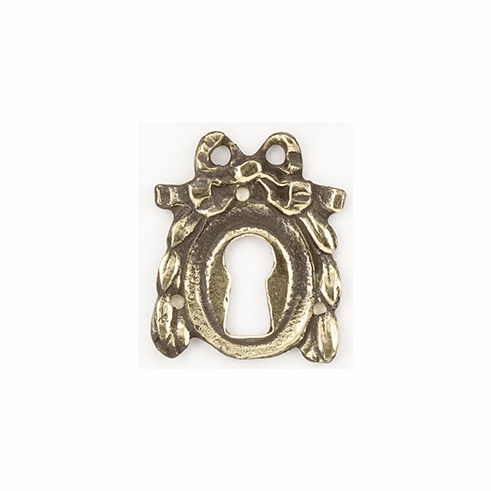 Bouvet EN-014-10 Key Hole Escutcheon L:42mm W:34mm Antique Bronze