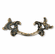 Bouvet PO-031-11 Period Cabinet Pull L:126mm W:50mm P:22mm Antique Bronze