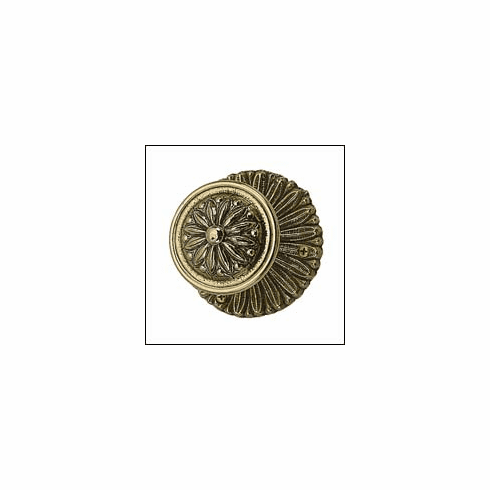 Brass Accents D05-K142 Deco Door Knob and Rose Knob Size: 2-1/2", Rose Size: 3-7/16", Projection: 2-7/8", Bore: 2-1/8"