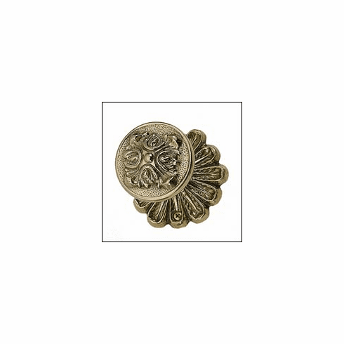 Brass Accents D05-K144 Deco Door Knob and Rose Knob Size: 2-1/2", Rose Size: 3-5/16", Projection: 2-3/4", Bore: 2-1/8"