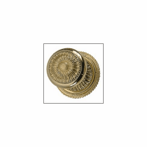 Brass Accents D05-K300 Sunburst Door Knob and Rose Knob Size: 2-5/16", Rose Size: 2-7/8", Projection: 3", Bore: 2-1/8"