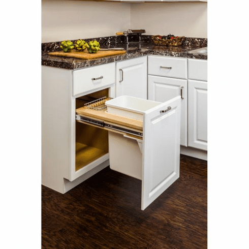 CAN-TMSC-15 Top Mount Soft-Close Single Trash Can Unit - for 15" Opening