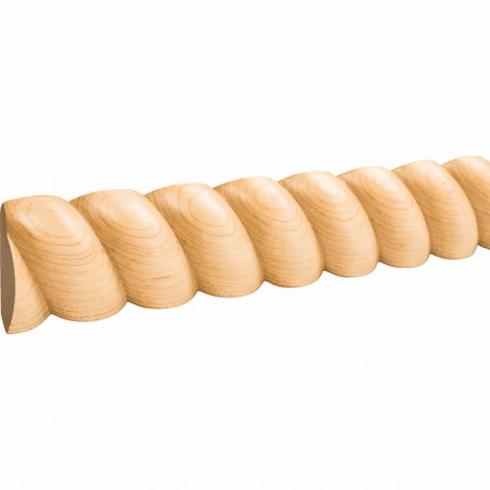 CC2ASH 2-11/16" X 7/8" Rope Corner Moulding Species: Ash