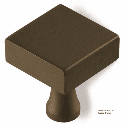 Colonial Bronze #121 1 1/4" Square Knob