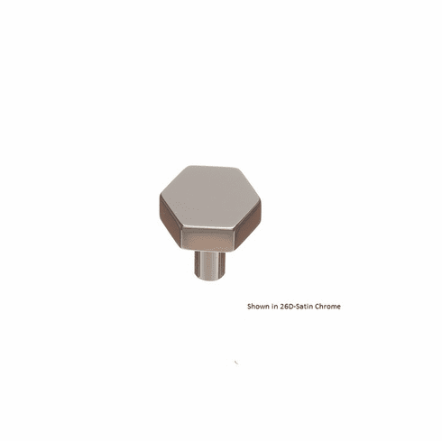 Colonial Bronze #530 1" Dia. Hexagon Knob/Straight Shank