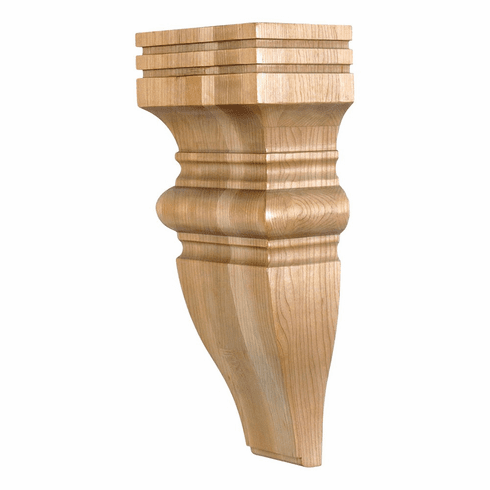 COR23-2MP 6" x 4" x 14" Baroque Corbel. Species: Maple