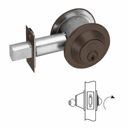 CORBIN DL3017-613-RH Classroom Cylindrical Deadlock