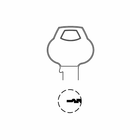 CORBIN RUSSWIN 59A2-6PIN-11 Single Section Standard Bow Key Blanks 59A26PIN11 59A2 6PIN 11