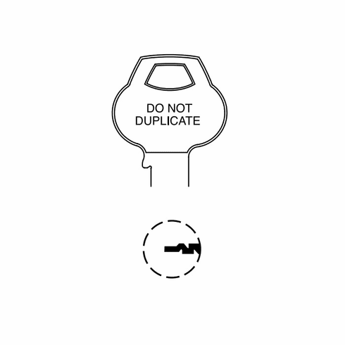 CORBIN RUSSWIN 59A2-6PIN-12 Single Section Standard Bow Key Blanks 59A26PIN12 59A2 6PIN 12