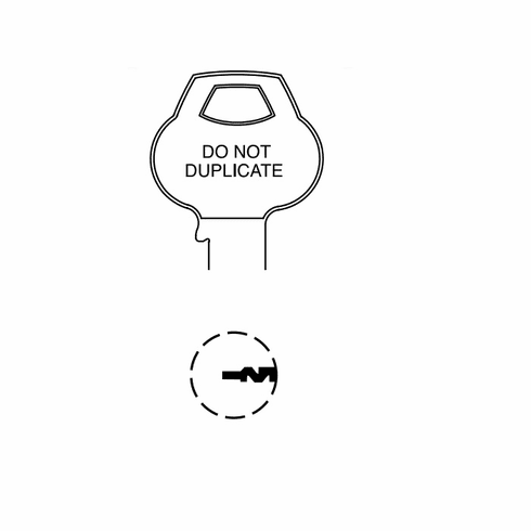 CORBIN RUSSWIN 59C1-6PIN-12 Single Section Standard Bow Key Blanks 59C16PIN12 59C1 6PIN 12