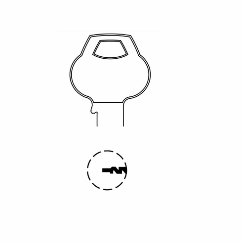 CORBIN RUSSWIN 59C2-6PIN-11 Single Section Standard Bow Key Blanks 59C26PIN11 59C2 6PIN 11