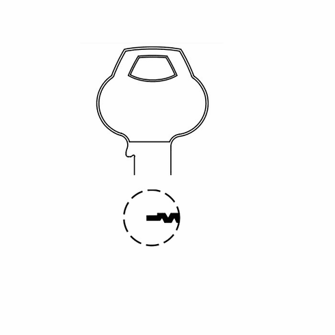 CORBIN RUSSWIN 60-6PIN-11 Single Section Standard Bow Key Blanks 606PIN11 60 6PIN 11