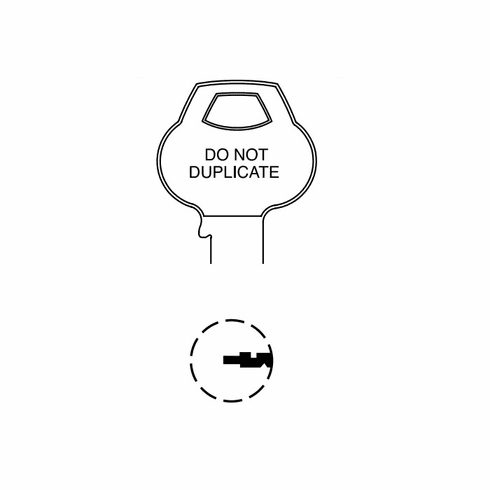 CORBIN RUSSWIN 67A1-6PIN-12 Single Section Standard Bow Key Blanks 67A16PIN12 67A1 6PIN 12