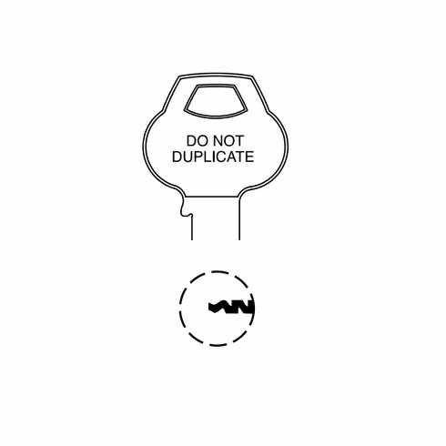 CORBIN RUSSWIN H3-6PIN-12 Single Section Standard Bow Key Blanks H36PIN12 H3 6PIN 12