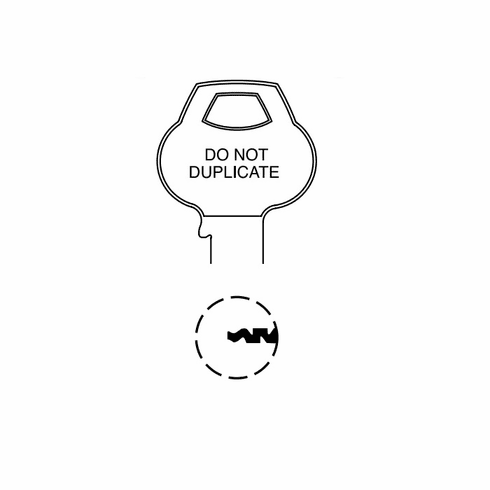 CORBIN RUSSWIN H4-6PIN-12 Single Section Standard Bow Key Blanks H46PIN12 H4 6PIN 12