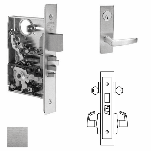 CORBIN RUSSWIN ML2022-ASP-626 Ml2022 Mortise Store Door Lever Lockset ML2022ASP626 ML2022 ASP 626