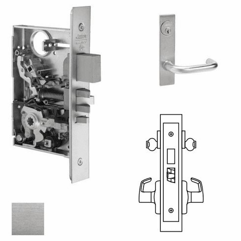 CORBIN RUSSWIN ML2022-LWP-626 Ml2022 Mortise Store Door Lever Lockset ML2022LWP626 ML2022 LWP 626