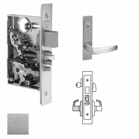 CORBIN RUSSWIN ML2029-ASP-626 Ml2029 Mortise Hotel Lever Lockset ML2029ASP626 ML2029 ASP 626
