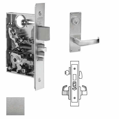 CORBIN RUSSWIN ML2029-NSN-626 Ml2029 Mortise Hotel Lever Lockset ML2029NSN626 ML2029 NSN 626