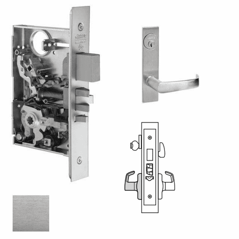 CORBIN RUSSWIN ML2029-NSP-626 Ml2029 Mortise Hotel Lever Lockset ML2029NSP626 ML2029 NSP 626