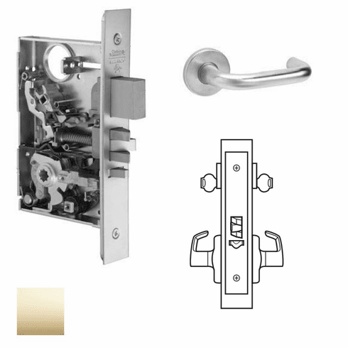 CORBIN RUSSWIN ML2042-LWA-605 Ml2042 Mortise Entrance Lever Lockset ML2042LWA605 ML2042 LWA 605