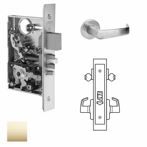 CORBIN RUSSWIN ML2042-NSA-605 Ml2042 Mortise Entrance Lever Lockset ML2042NSA605 ML2042 NSA 605