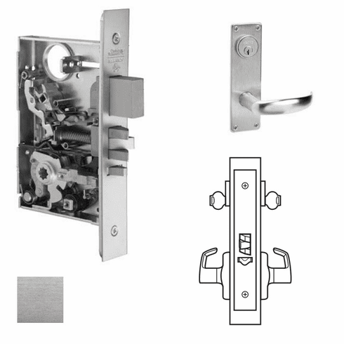 CORBIN RUSSWIN ML2042-PSN-626 Ml2042 Mortise Entrance Lever Lockset ML2042PSN626 ML2042 PSN 626