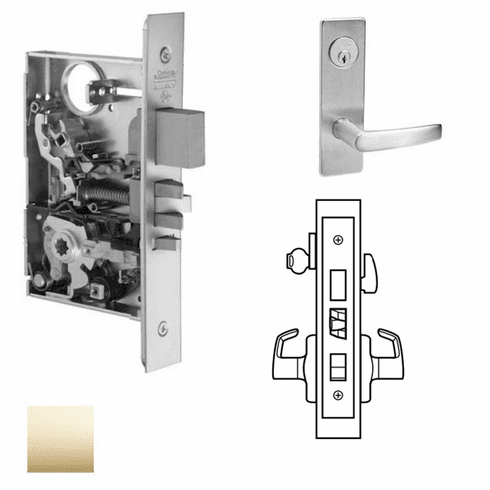 CORBIN RUSSWIN ML2048-ASM-605 Ml2048 Mortise Entrance Lever Lockset ML2048ASM605 ML2048 ASM 605