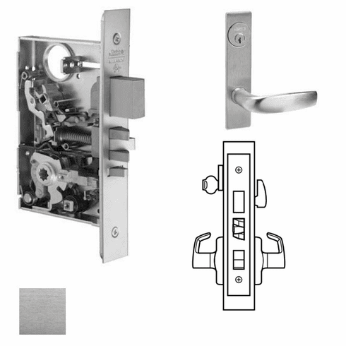 CORBIN RUSSWIN ML2048-CSP-626 Ml2048 Mortise Entrance Lever Lockset ML2048CSP626 ML2048 CSP 626