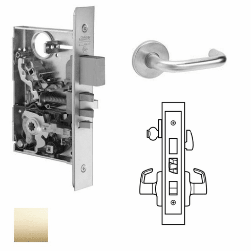 CORBIN RUSSWIN ML2048-LWF-605 Ml2048 Mortise Entrance Lever Lockset ML2048LWF605 ML2048 LWF 605