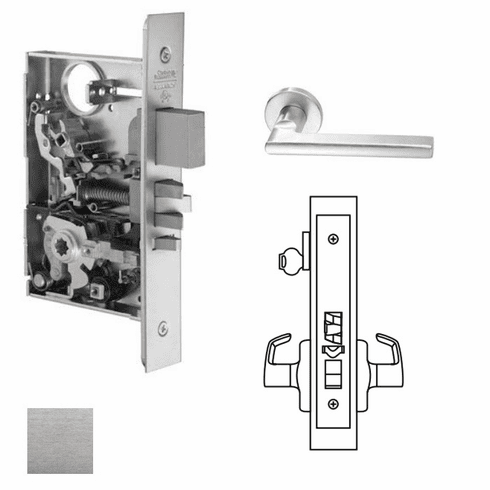 CORBIN RUSSWIN ML2051-102X-626-LC Ml2051 Mortise Office Lever Lockset ML2051102X626LC ML2051 102X 626 LC