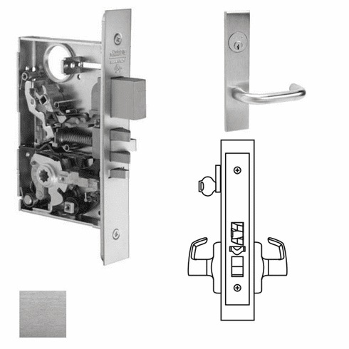 CORBIN RUSSWIN ML2051-LSR-626 Ml2051 Mortise Office Lever Lockset ML2051LSR626 ML2051 LSR 626