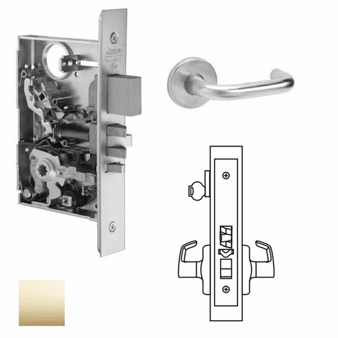 CORBIN RUSSWIN ML2051-LWF-605 Ml2051 Mortise Office Lever Lockset ML2051LWF605 ML2051 LWF 605